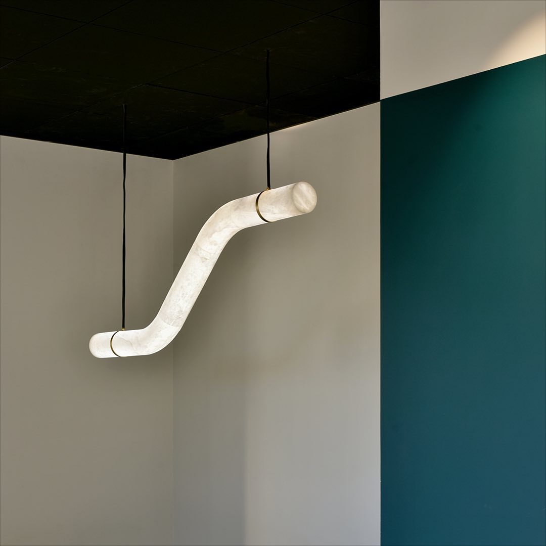Luste Alabaster Closed-loop Pendant Light Chandelier - Blowlighting