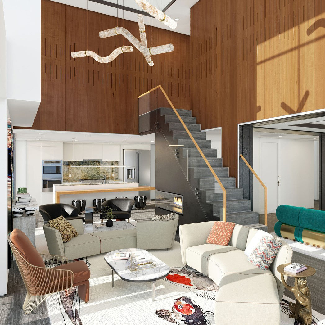 Utalyra Curved Alabaster Pendant Light - Blowlighting