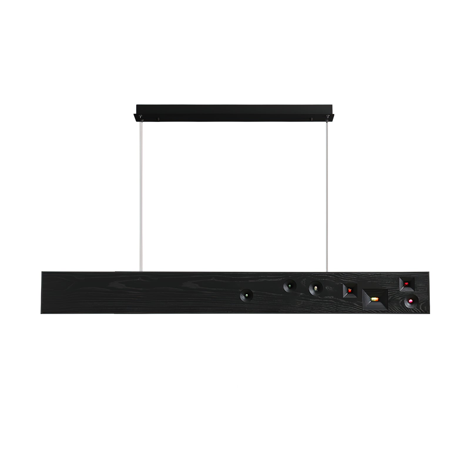 Inlaid Oriental Wood Constellation Chandelier