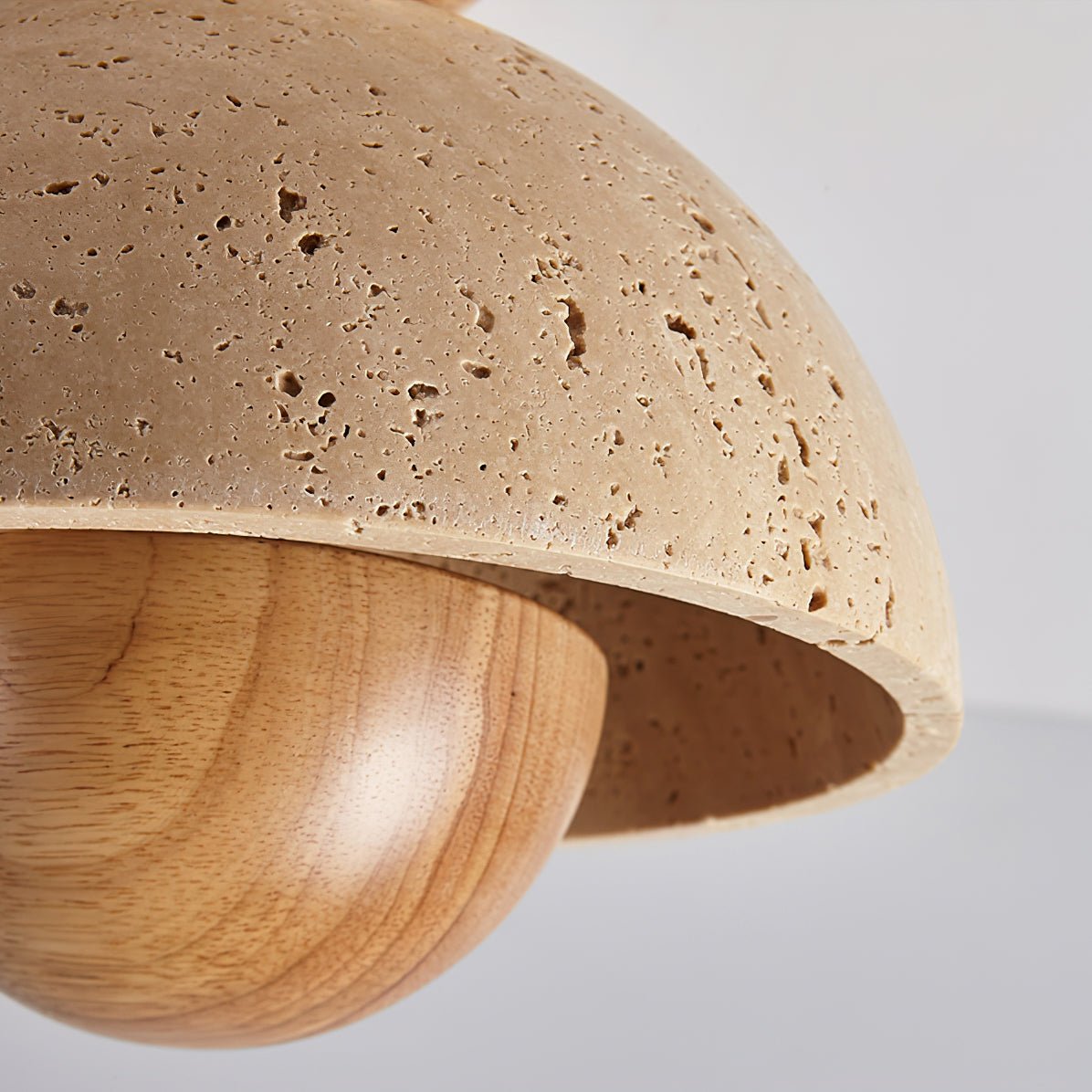 Arinisra Mushroom Shaped Travertine Ceiling Light - Blowlighting