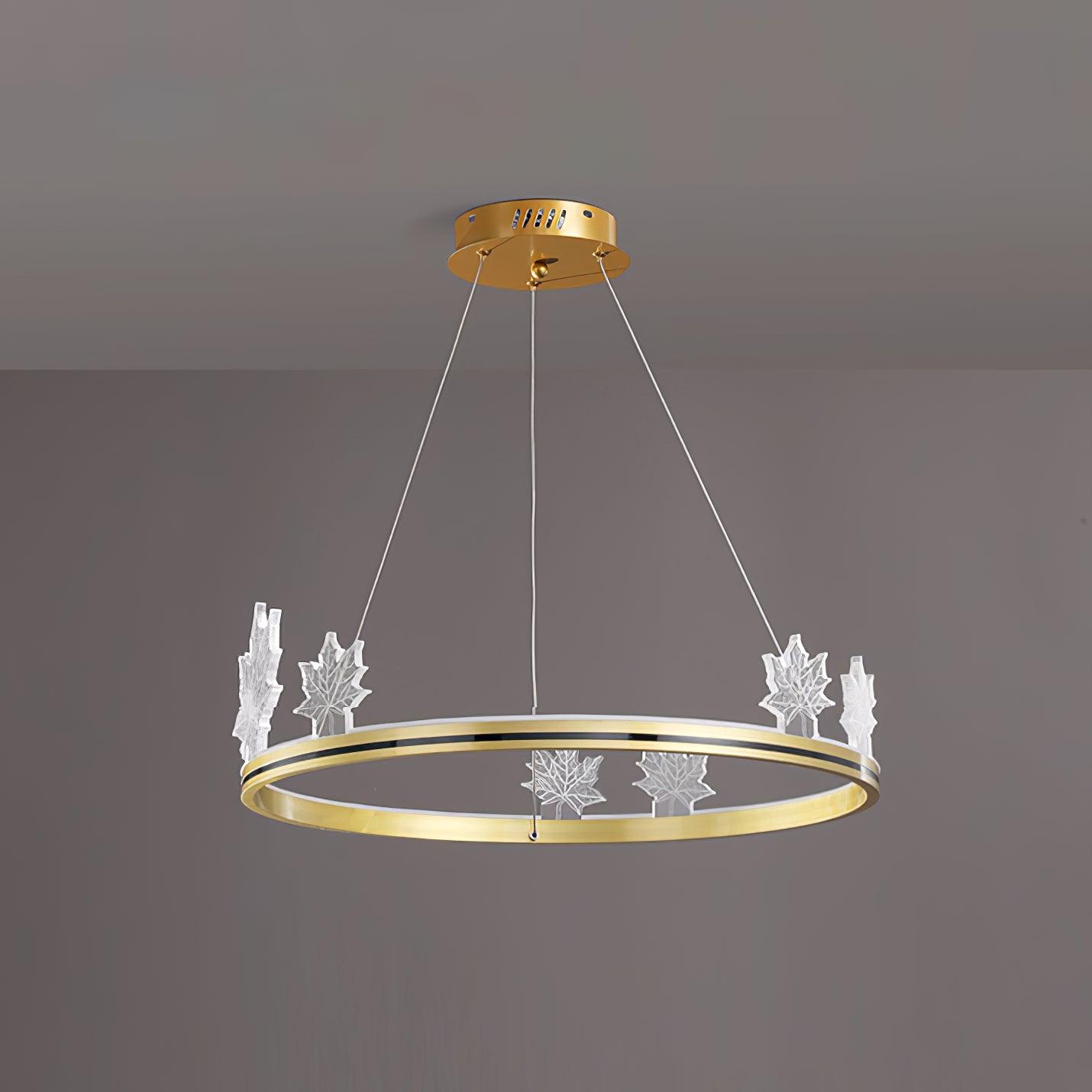 Ion Leaf Chandelier - Blowlighting