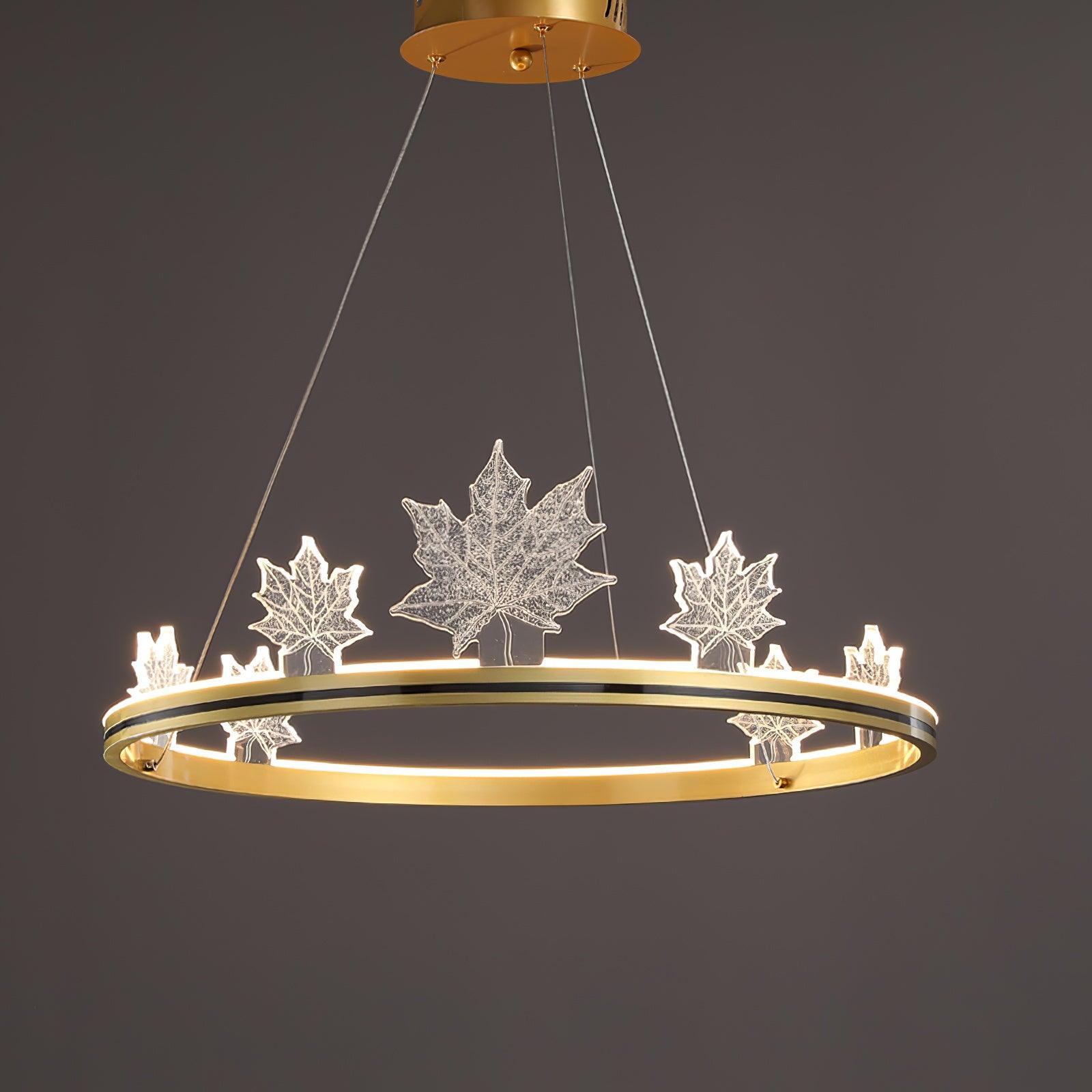 Ion Leaf Chandelier - Blowlighting