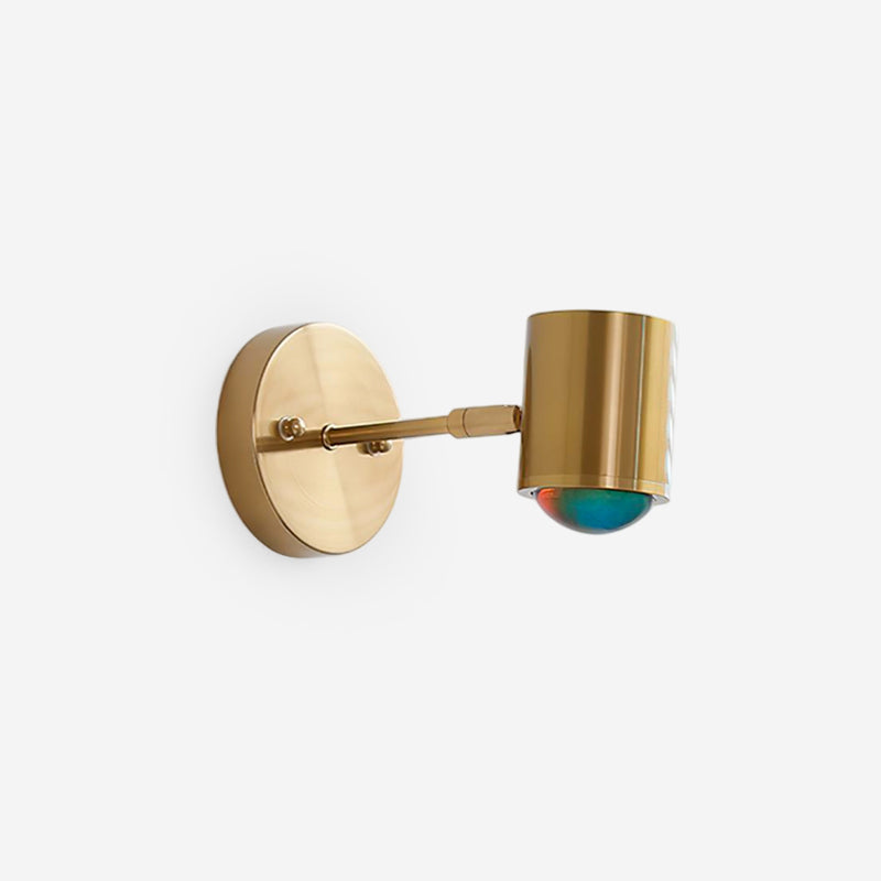 Iridescent Modern Chrome Beam Wall Light
