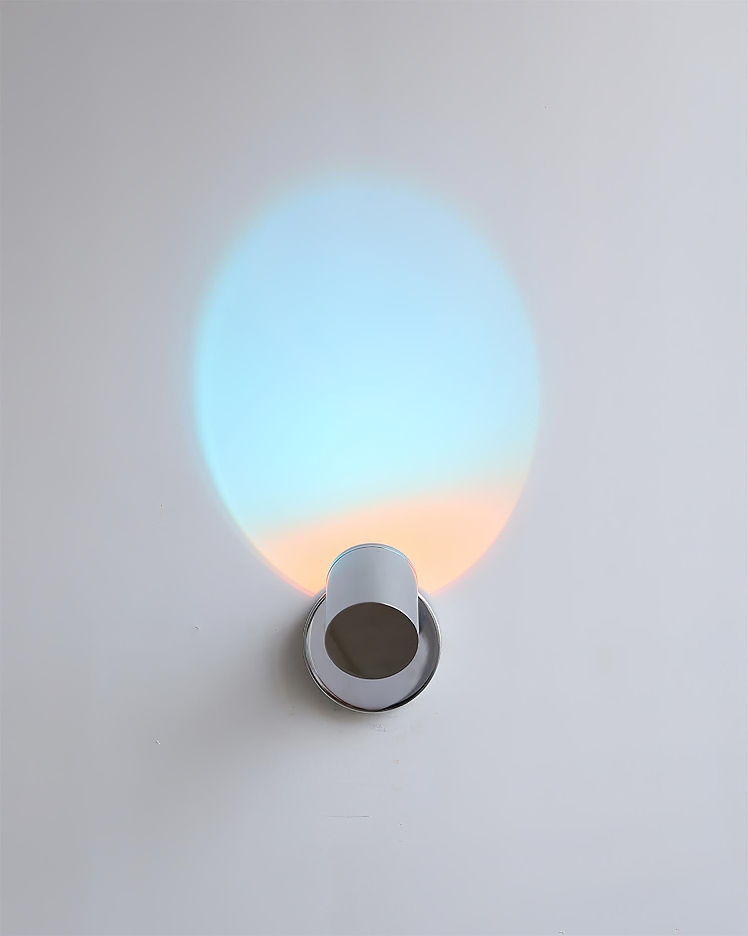 Iridescent Modern Chrome Beam Wall Light