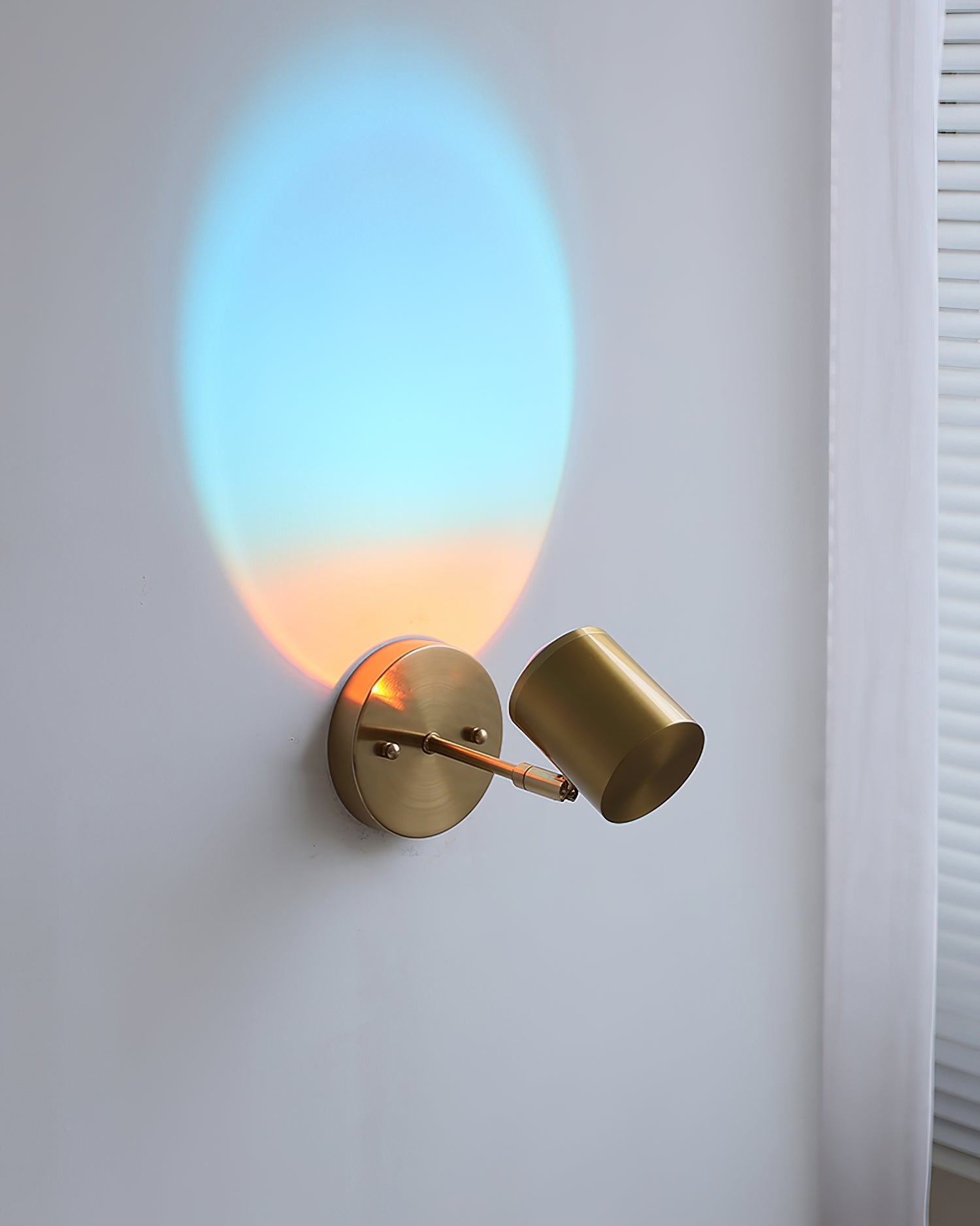 Iridescent Modern Chrome Beam Wall Light