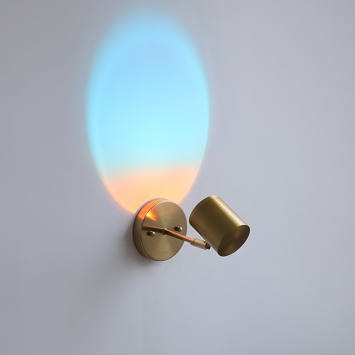 Iridescent Modern Chrome Beam Wall Light