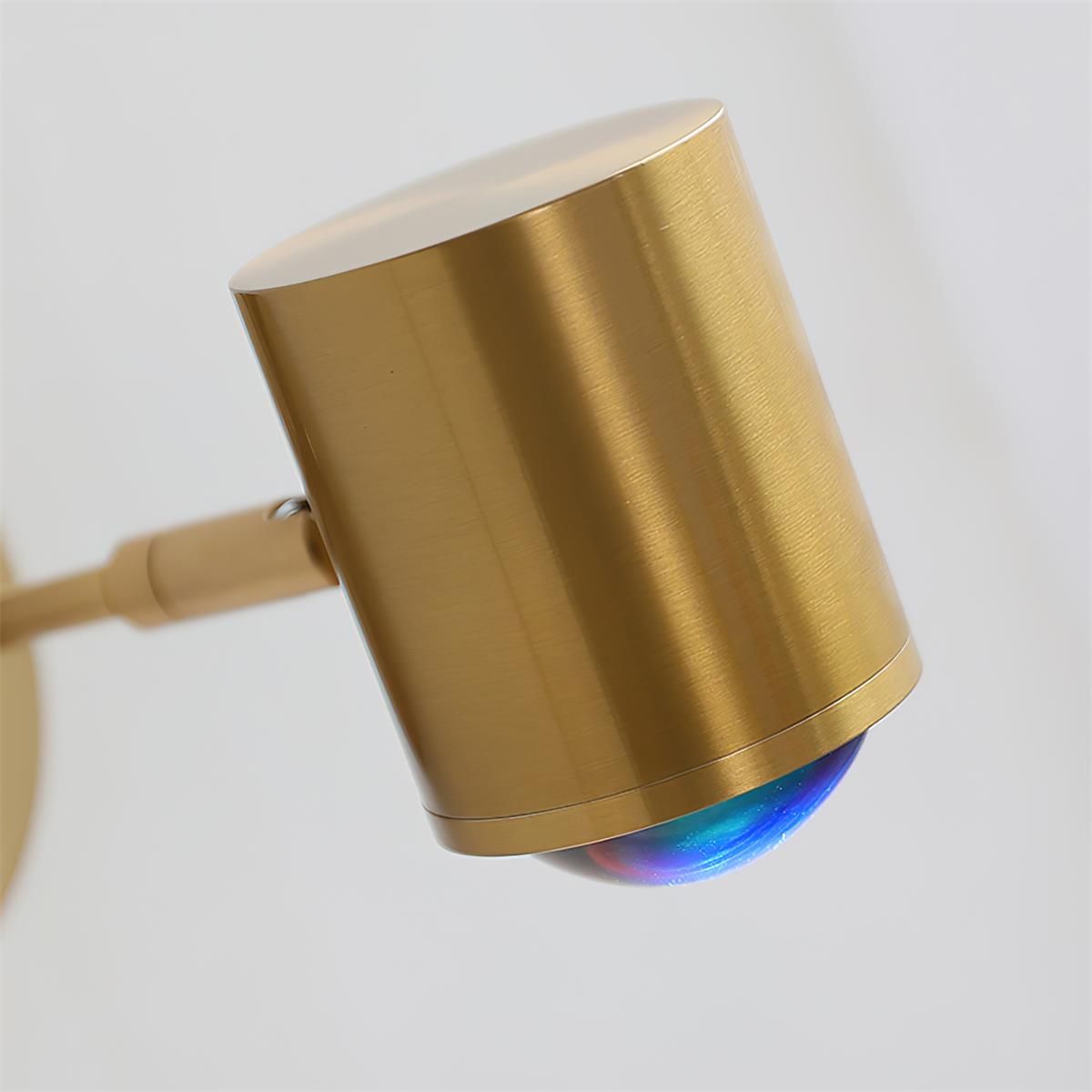 Iridescent Modern Chrome Beam Wall Light