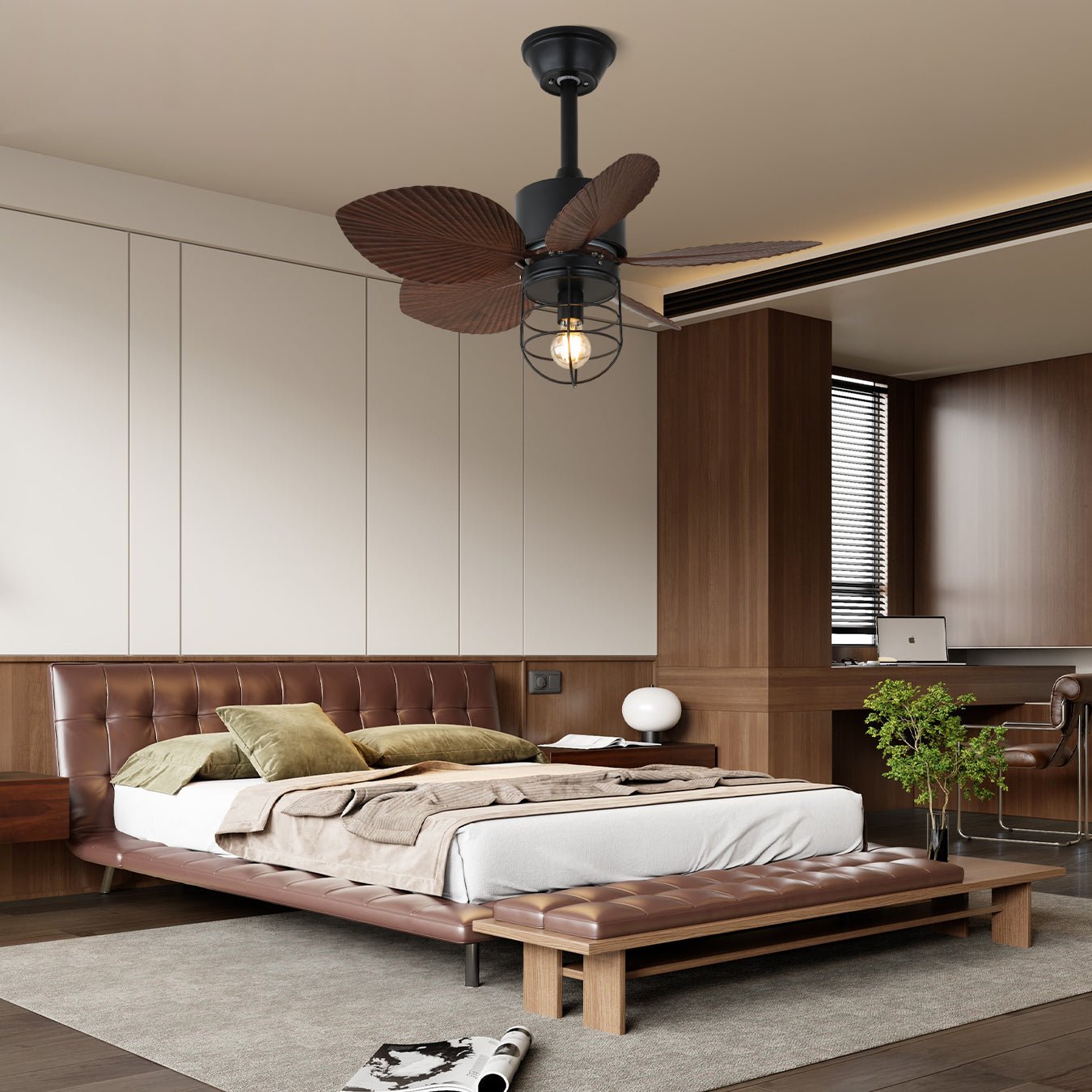 Orion Industrial Ceiling Fan Light - Blowlighting