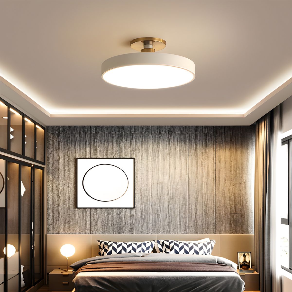 Isla Flush Mount Ceiling Lamp - Blowlighting