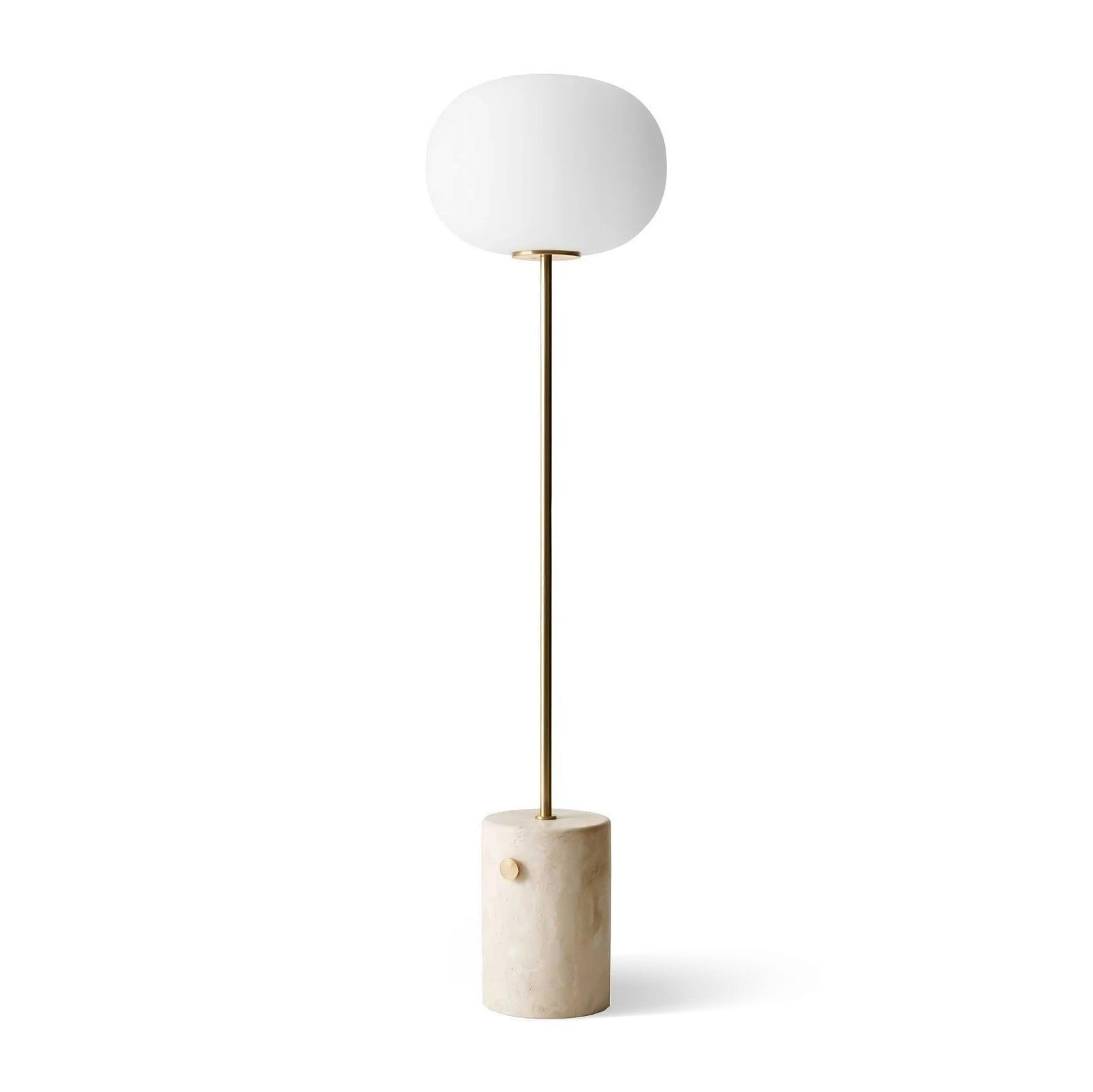 Iloryra Column-Base Travertine Floor Lamp - Blowlighting
