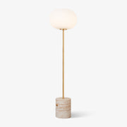 Iloryra Column-Base Travertine Floor Lamp - Blowlighting