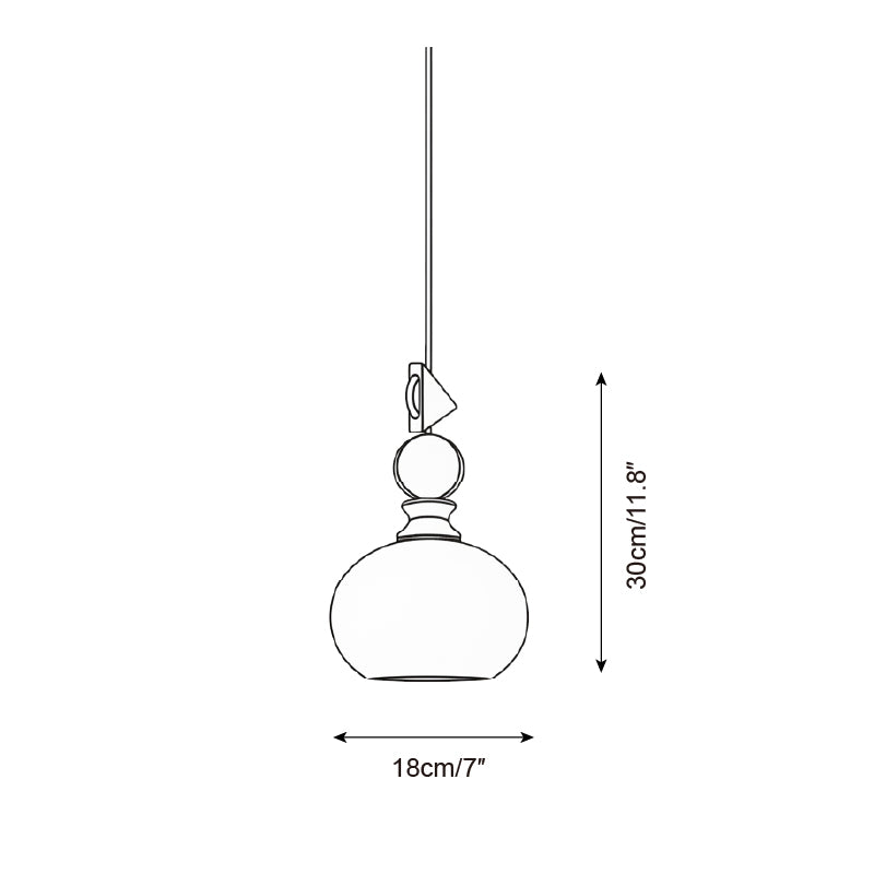 Jelly Ranbow Glass Pendant Lamp