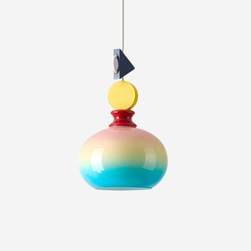 Jelly Ranbow Glass Pendant Lamp