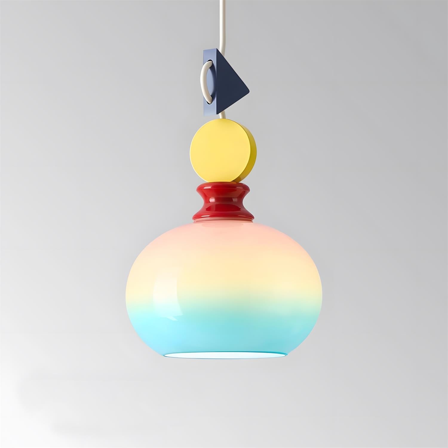Jelly Ranbow Glass Pendant Lamp