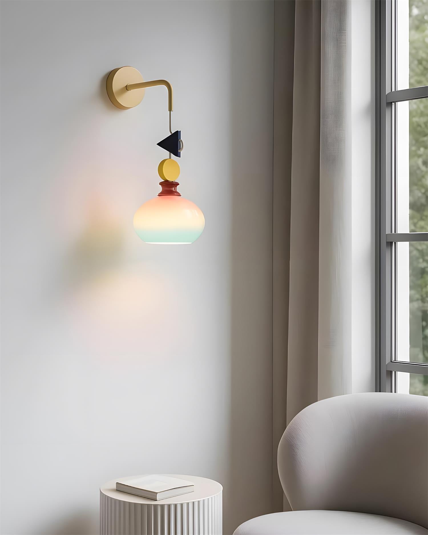 Jellytone Bohemian Glass Wall Light