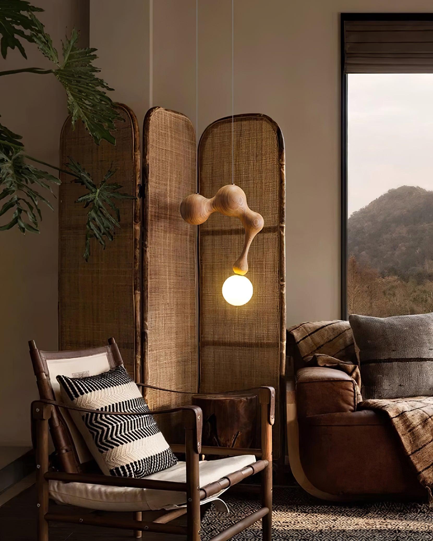 Jenna Wooden Pendant Lamp - Blowlighting