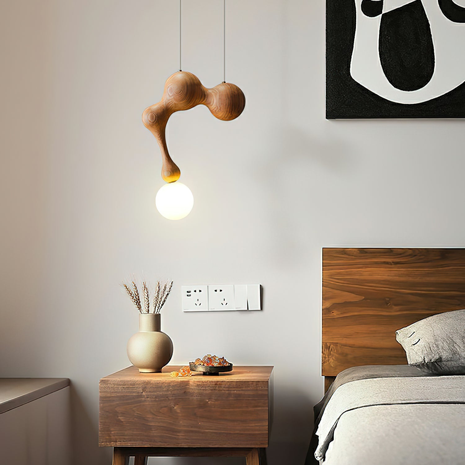 Jenna Wooden Pendant Lamp - Blowlighting