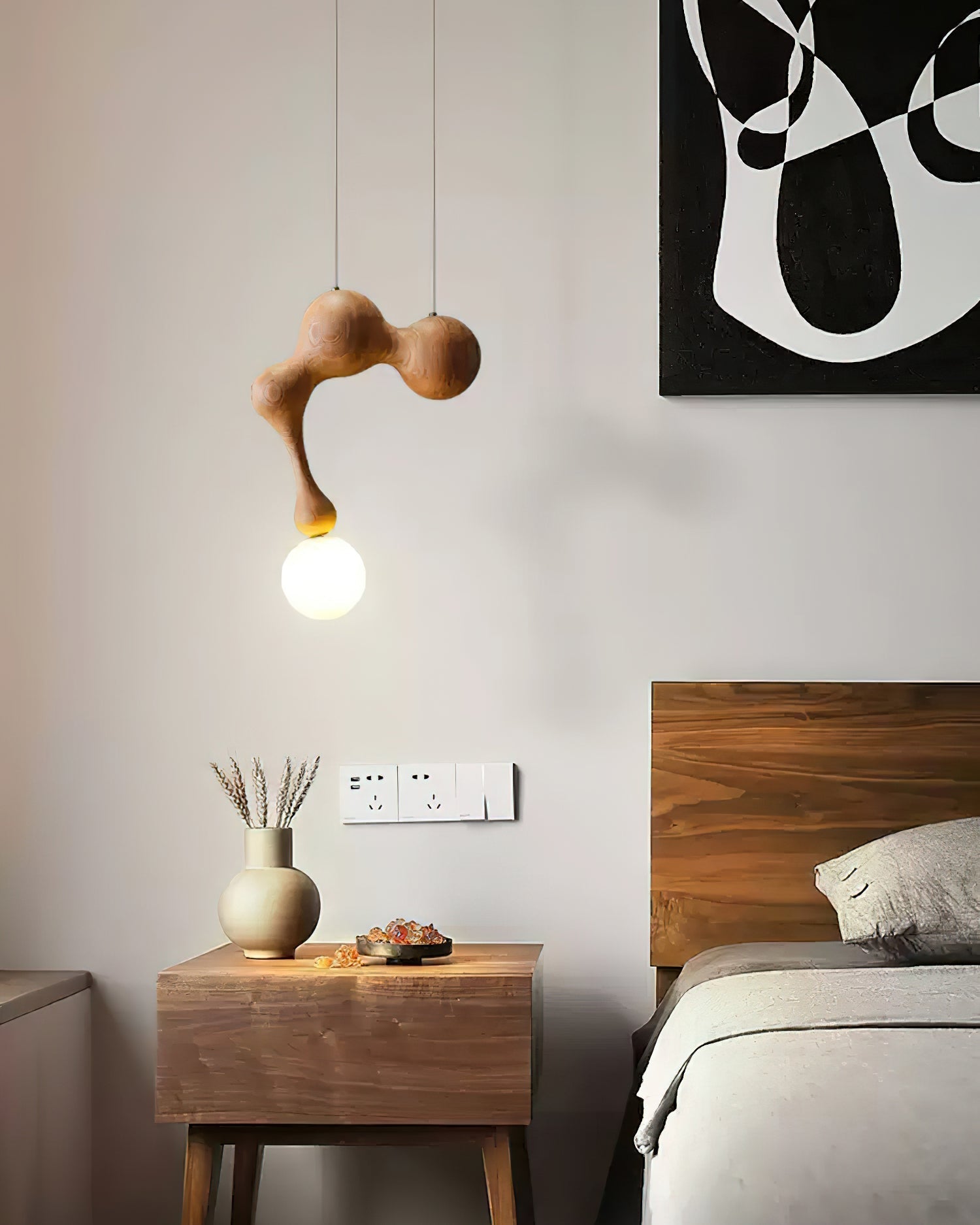 Jenna Wooden Pendant Lamp - Blowlighting