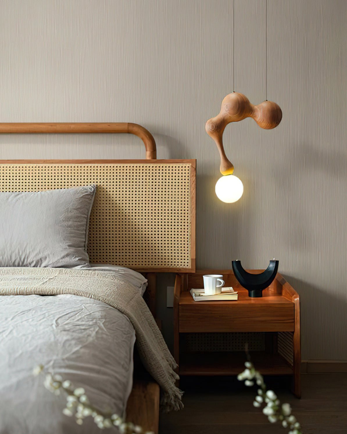 Jenna Wooden Pendant Lamp - Blowlighting