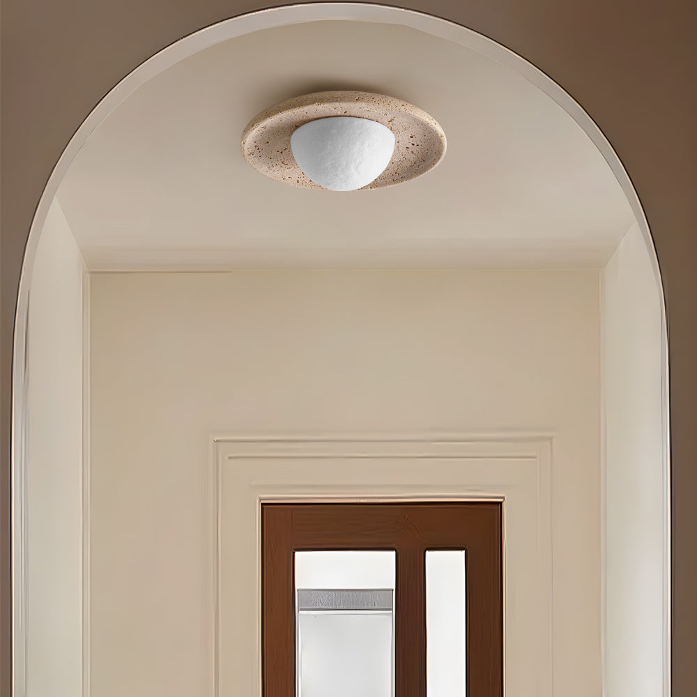 Jenny Wabi-Sabi Travertine Ceiling Light