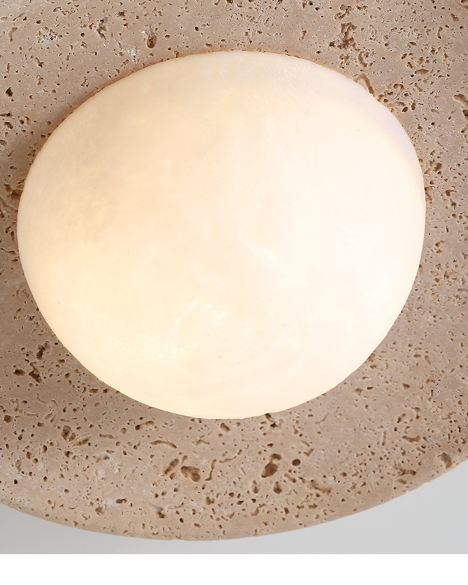 Jenny Wabi-Sabi Travertine Ceiling Light
