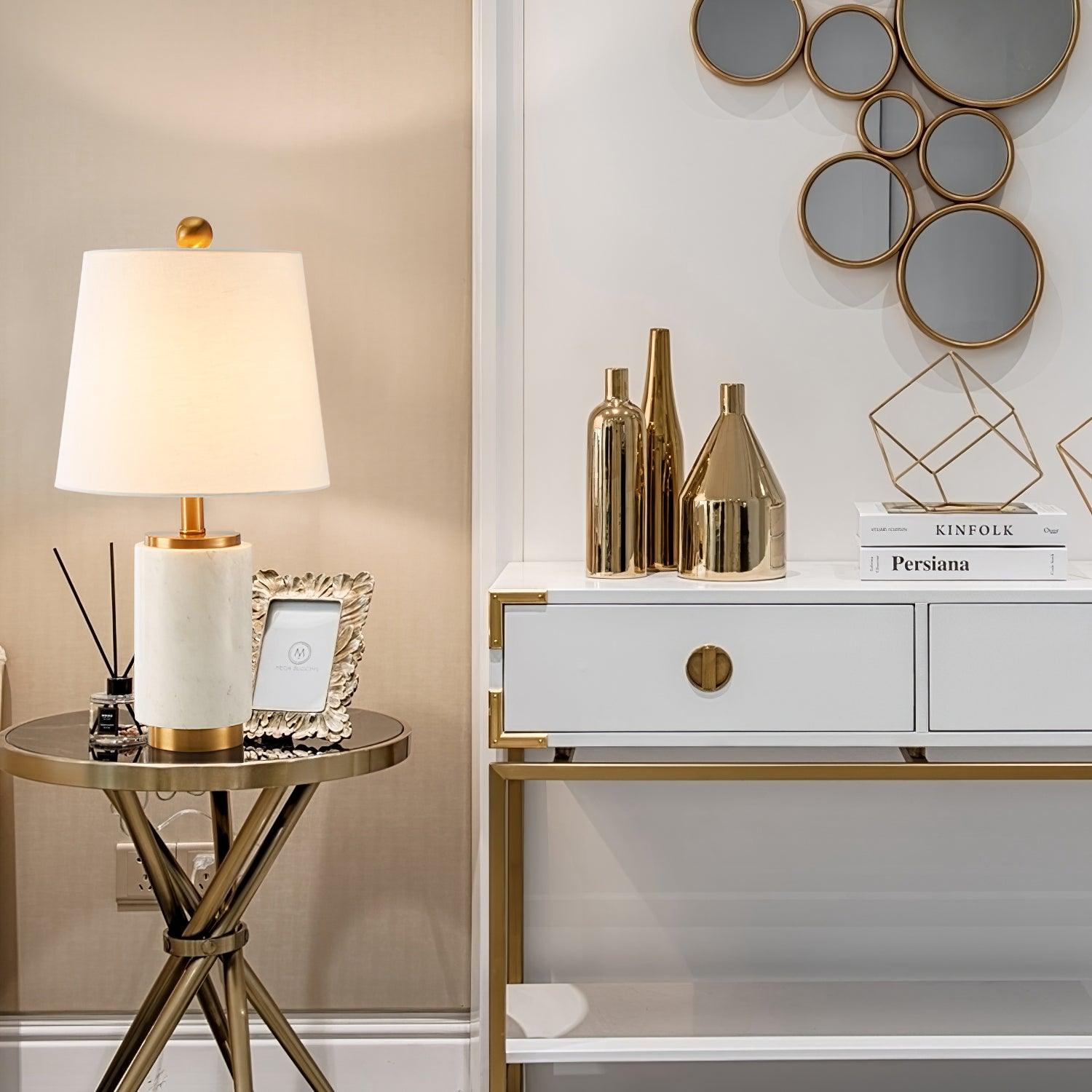Sarah Modern Metal Table Lamp - Blowlighting