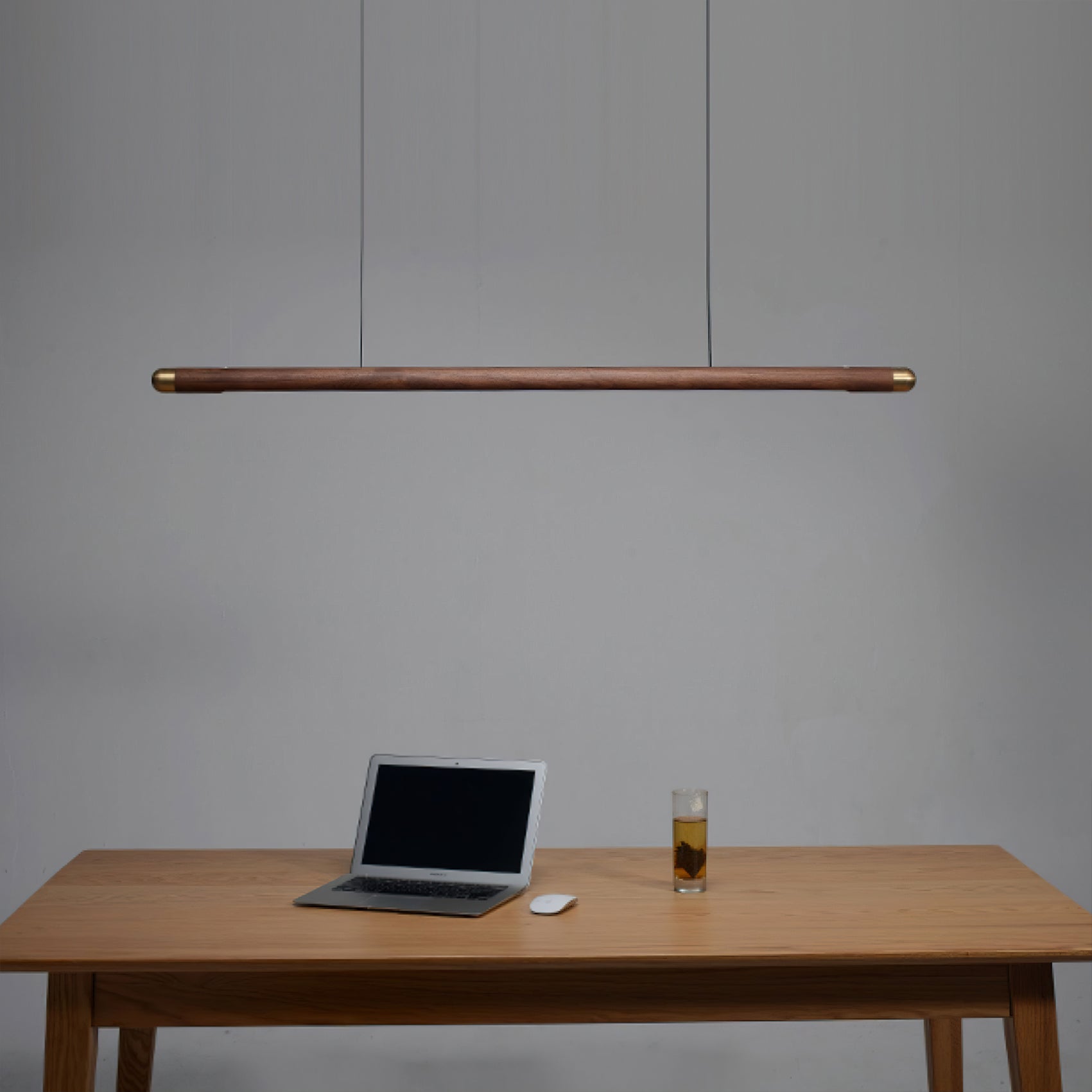 Joist Minimalist Wood Chandelier