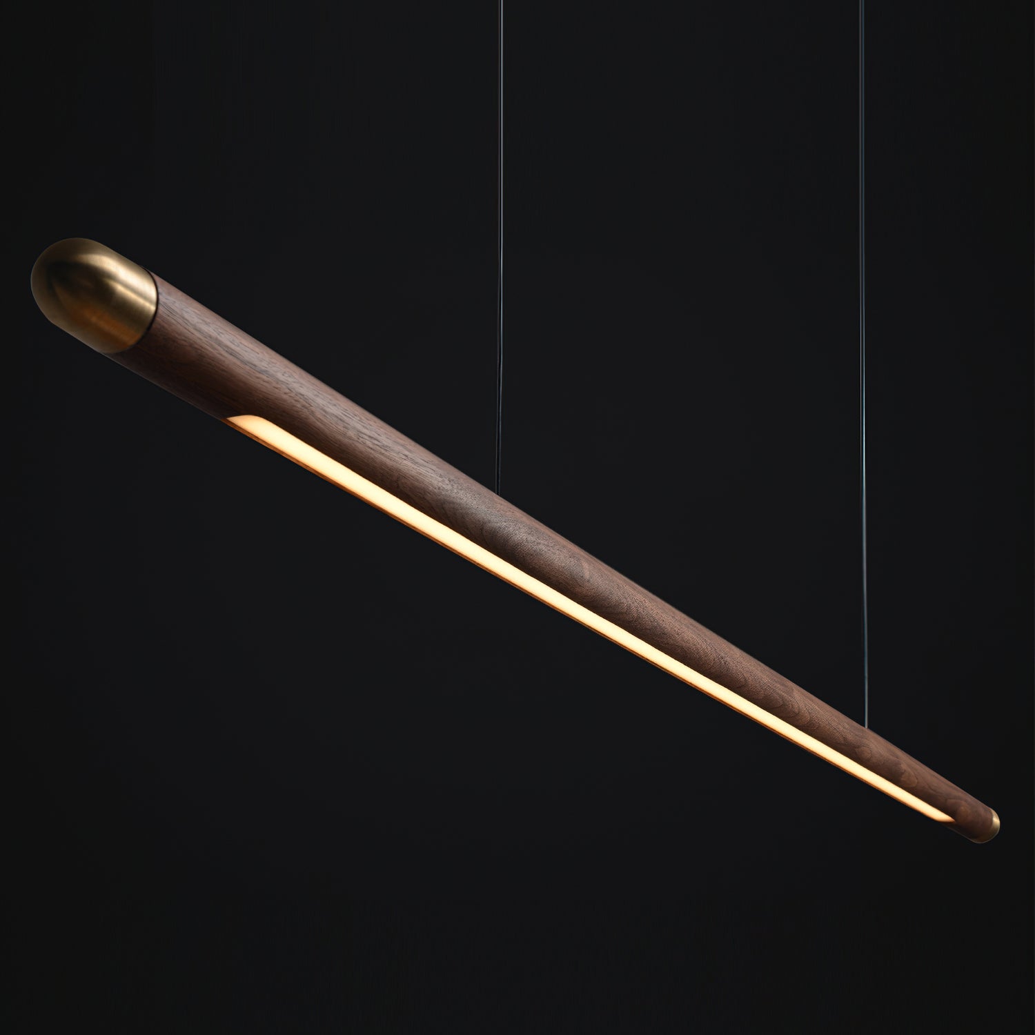 Joist Minimalist Wood Chandelier