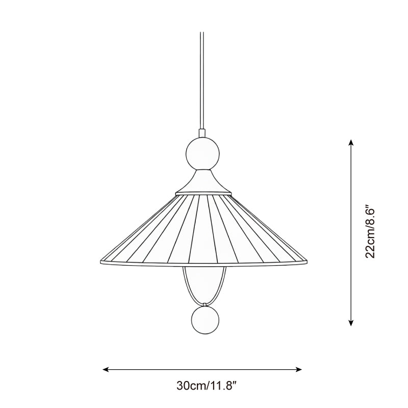 Cherrier Playful Ceramic Pendant Lamp