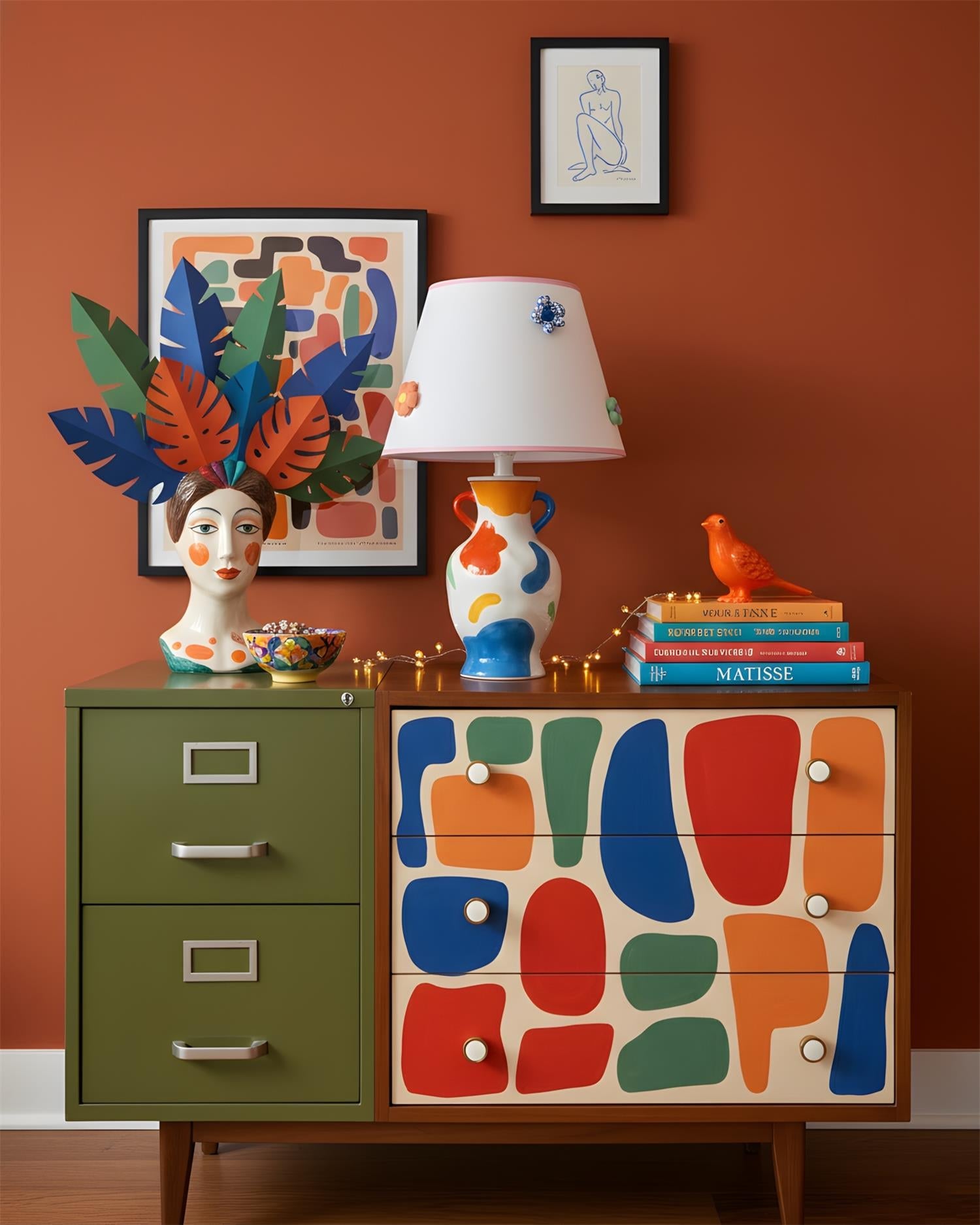 JoyVase Art Deco Ceremics Table Light