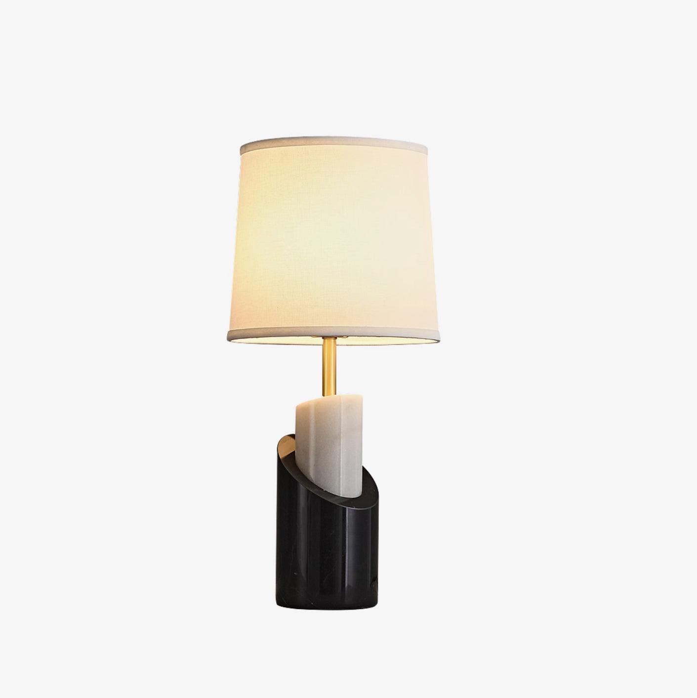 Crest Contemporary Brass Table Lamp - Blowlighting
