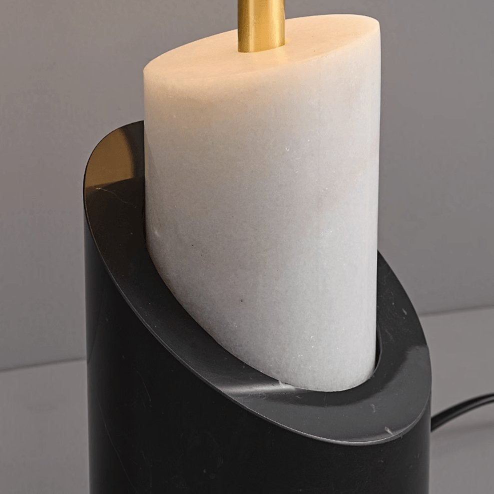 Crest Contemporary Brass Table Lamp - Blowlighting