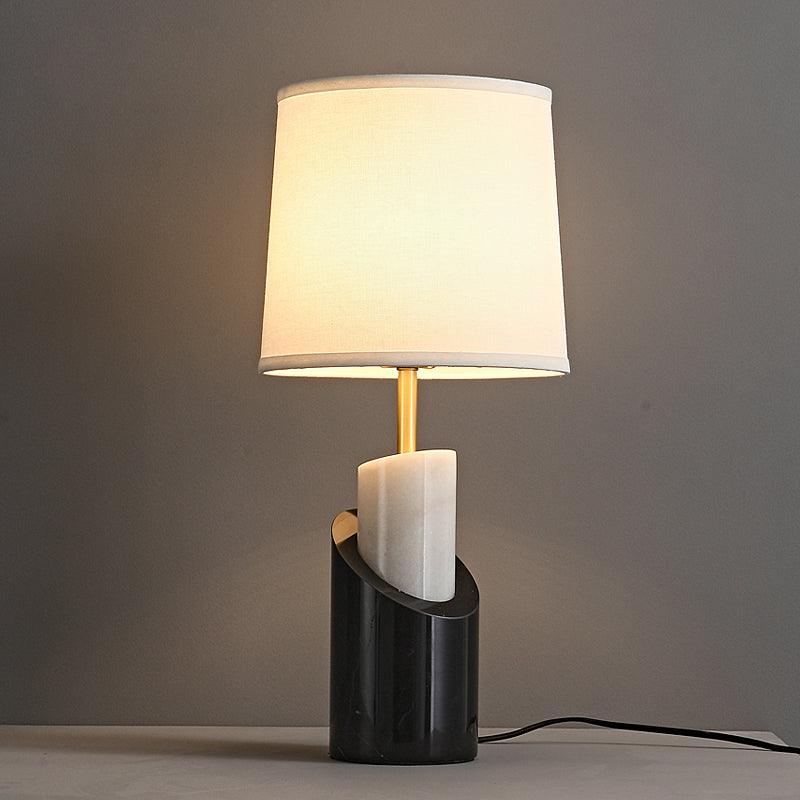 Crest Contemporary Brass Table Lamp - Blowlighting