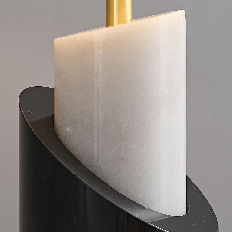 Crest Contemporary Brass Table Lamp - Blowlighting