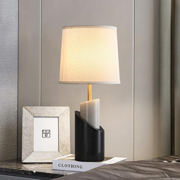Crest Contemporary Brass Table Lamp - Blowlighting