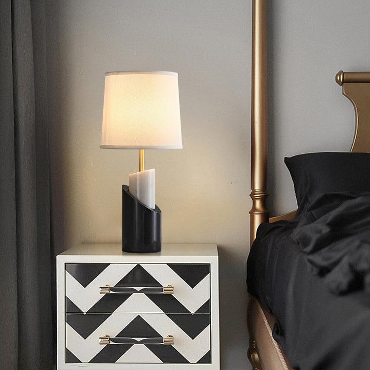 Crest Contemporary Brass Table Lamp - Blowlighting