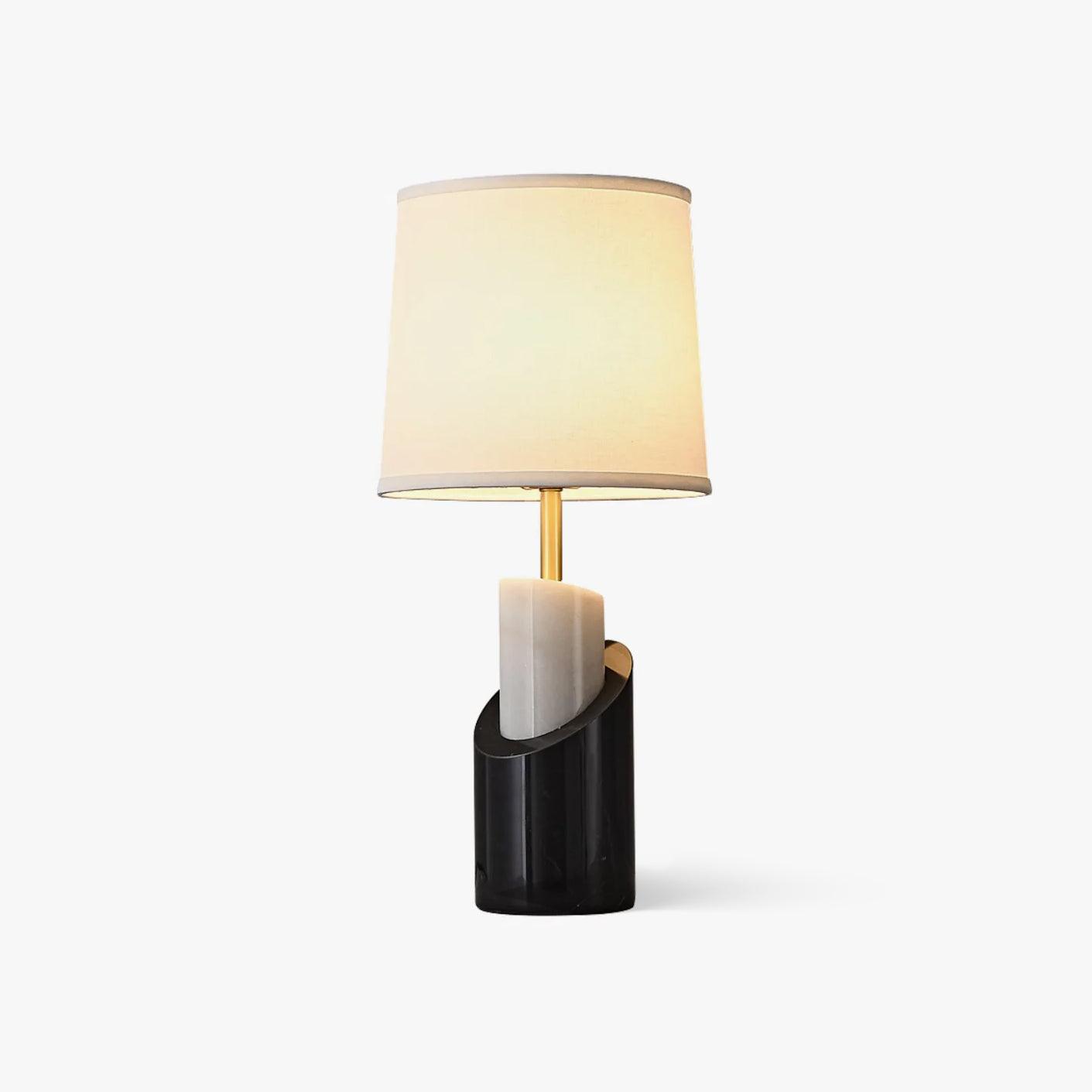 Crest Contemporary Brass Table Lamp - Blowlighting