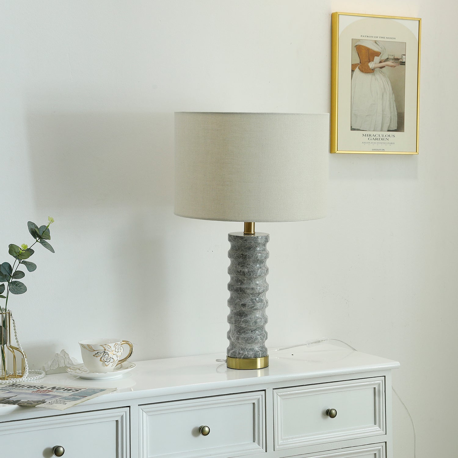 Julienne Marble Table Lamp - Blowlighting