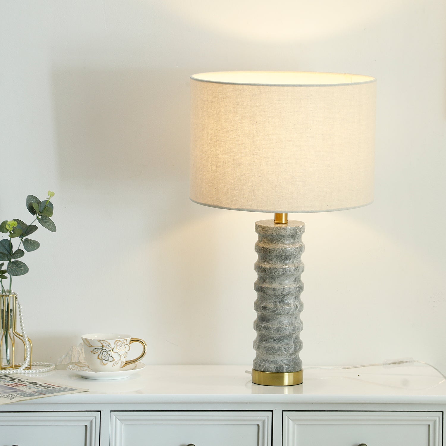 Julienne Marble Table Lamp - Blowlighting