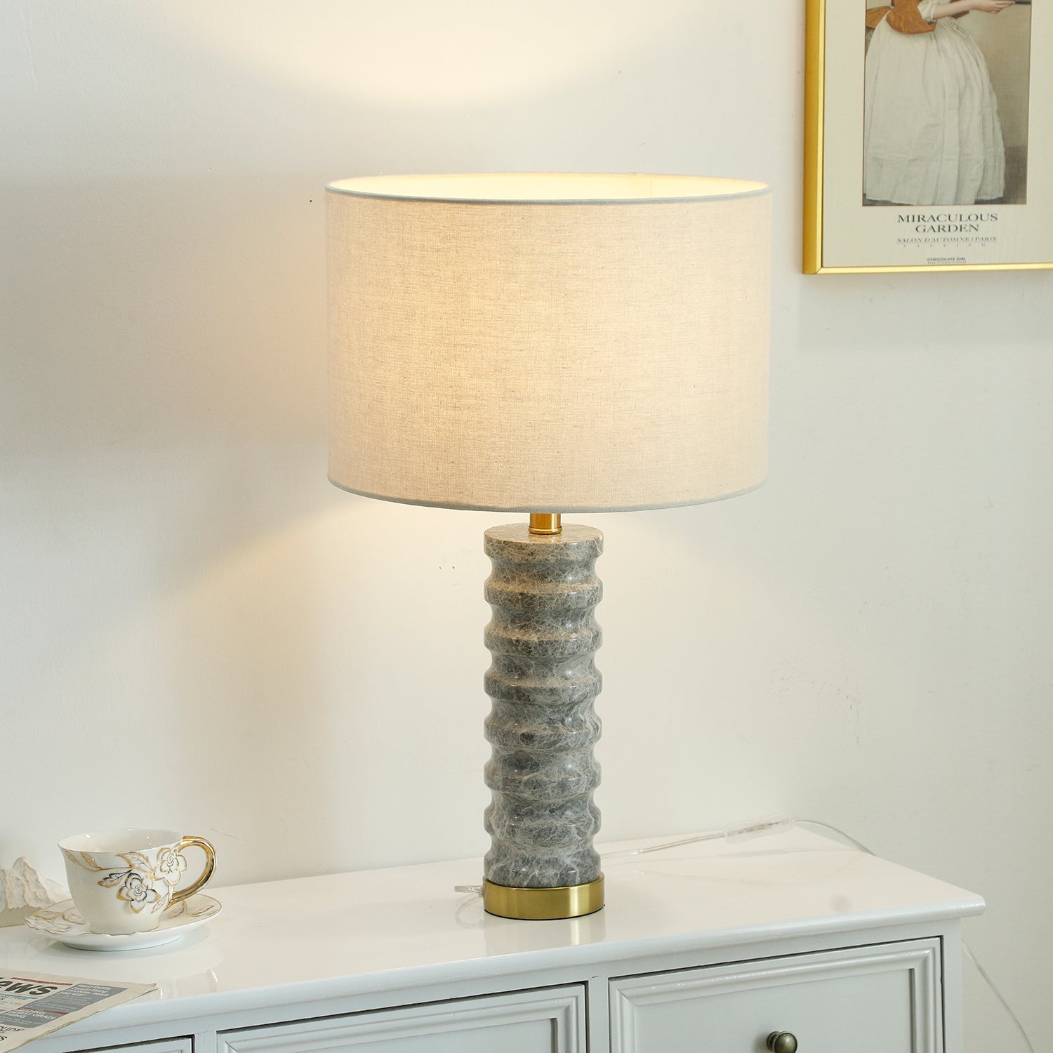 Julienne Marble Table Lamp - Blowlighting