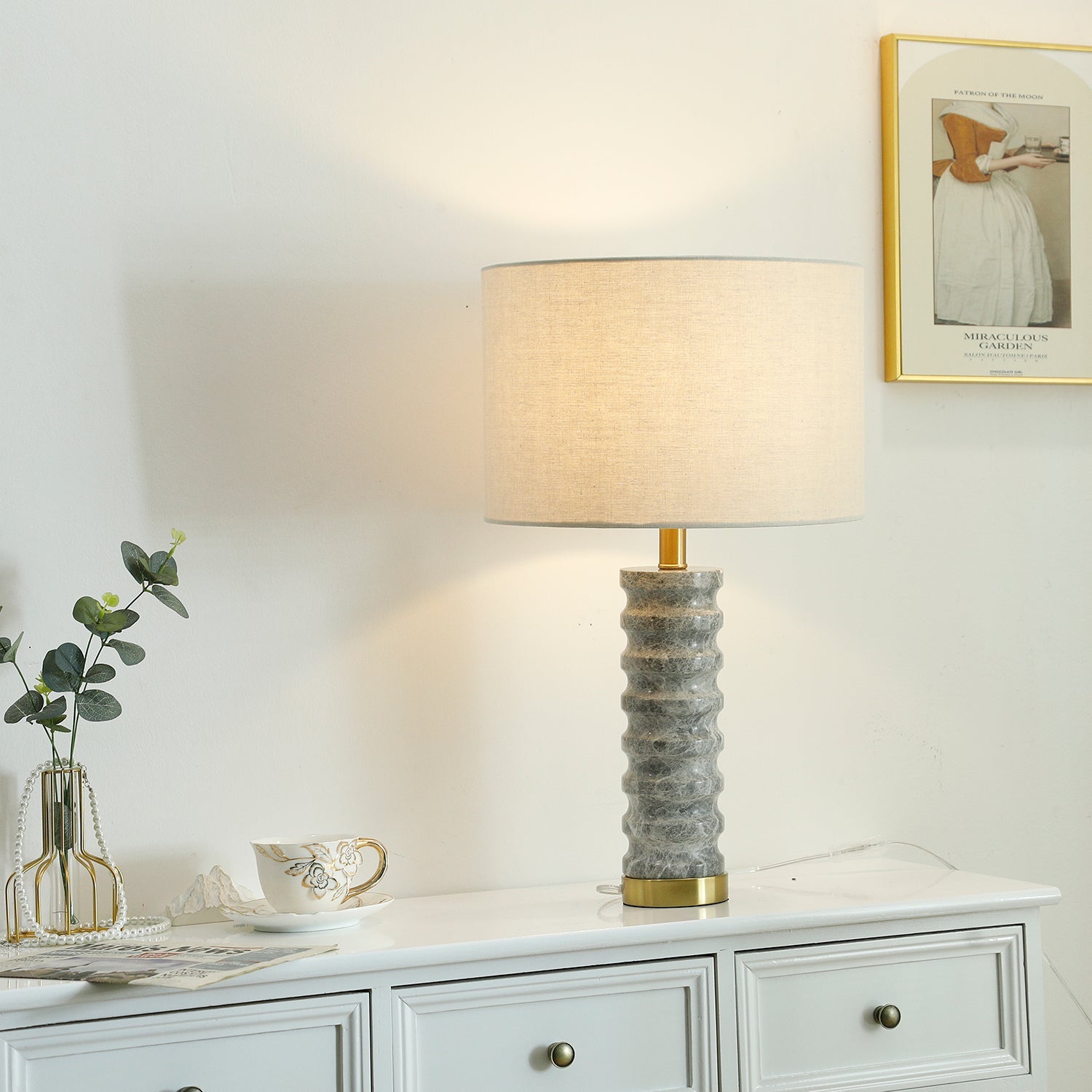 Julienne Marble Table Lamp - Blowlighting