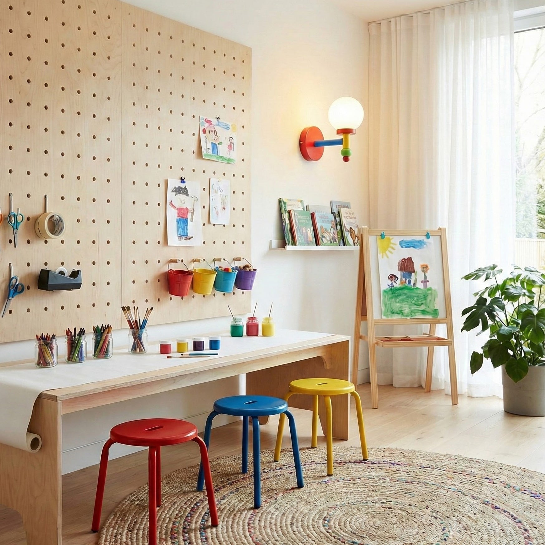 Junit Dopamine Colors Art Acrylic Wall Light