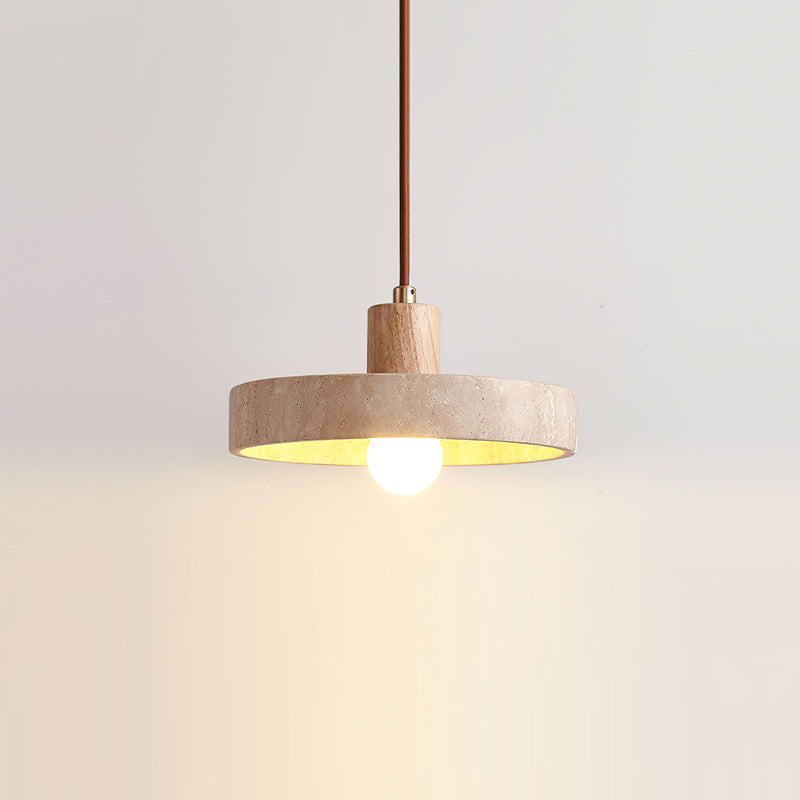 Kairi Wabi-Sabi Travertine Pendant Light