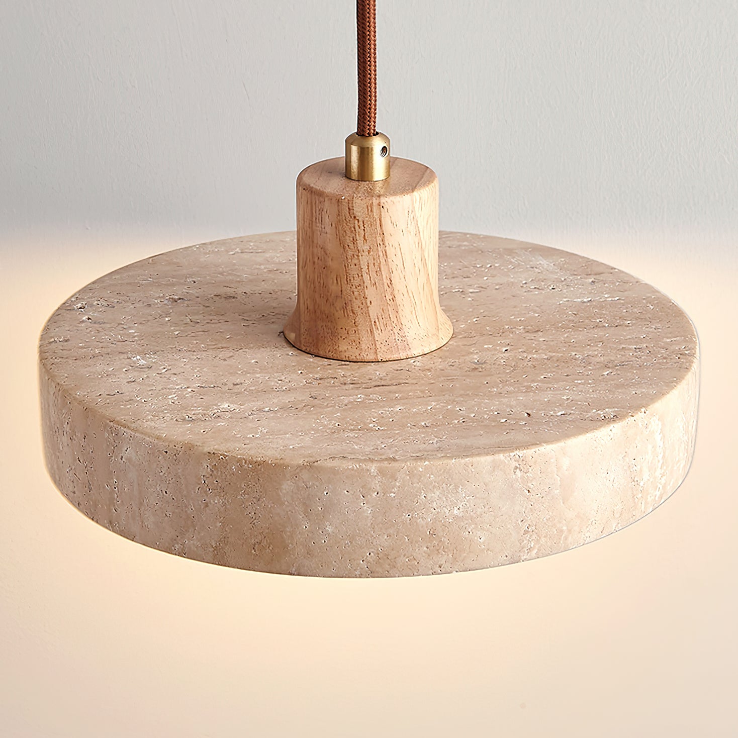 Kairi Wabi-Sabi Travertine Pendant Light