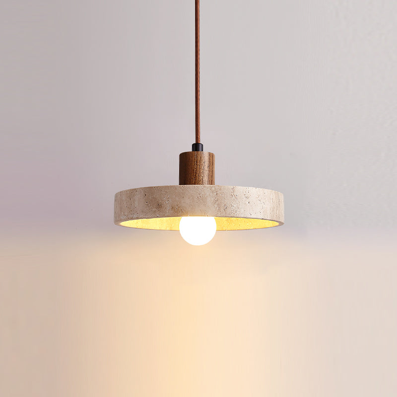 Kairi Wabi-Sabi Travertine Pendant Light