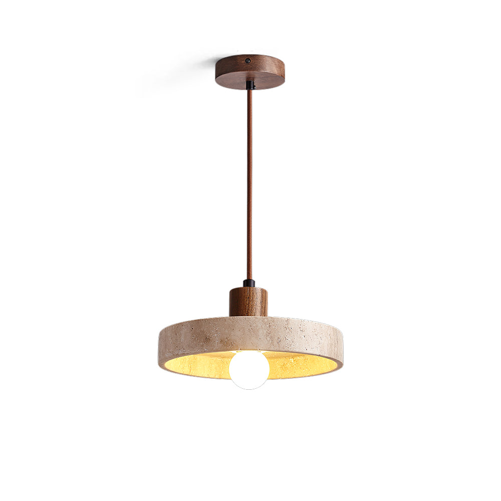 Kairi Wabi-Sabi Travertine Pendant Light