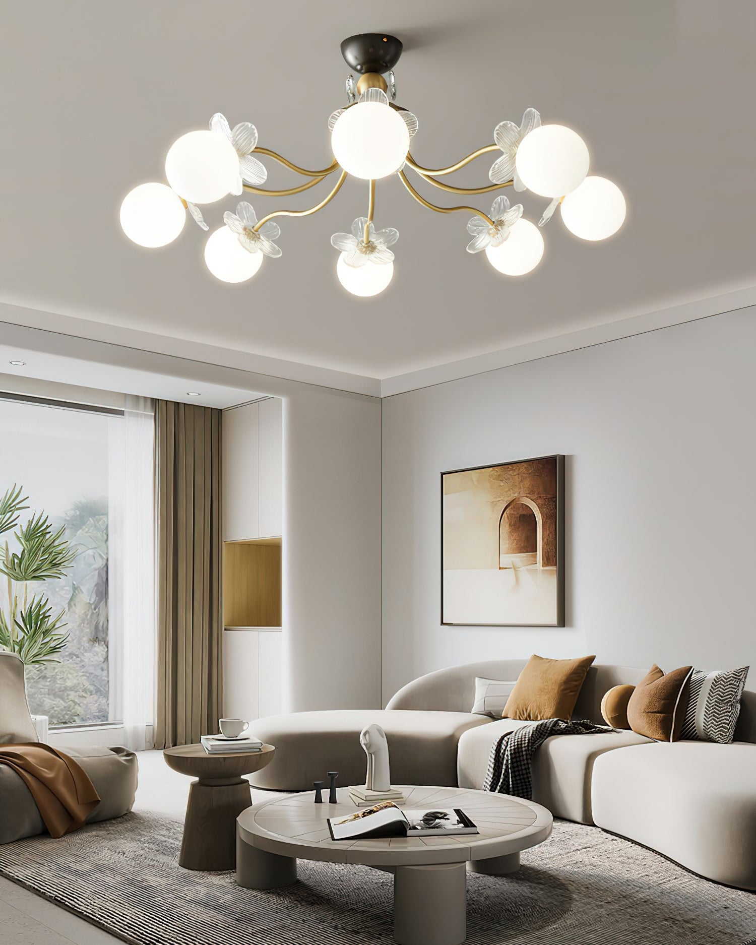 Blossom Flower Glass Chandelier - Blowlighting