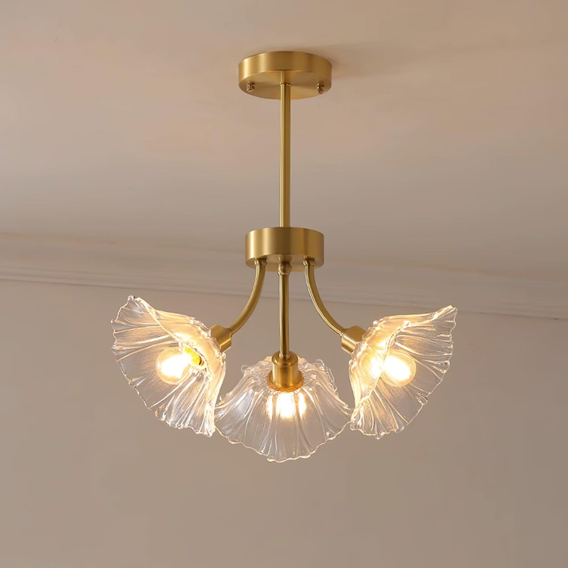 Kalin Flower Glass Chandelier - Blowlighting