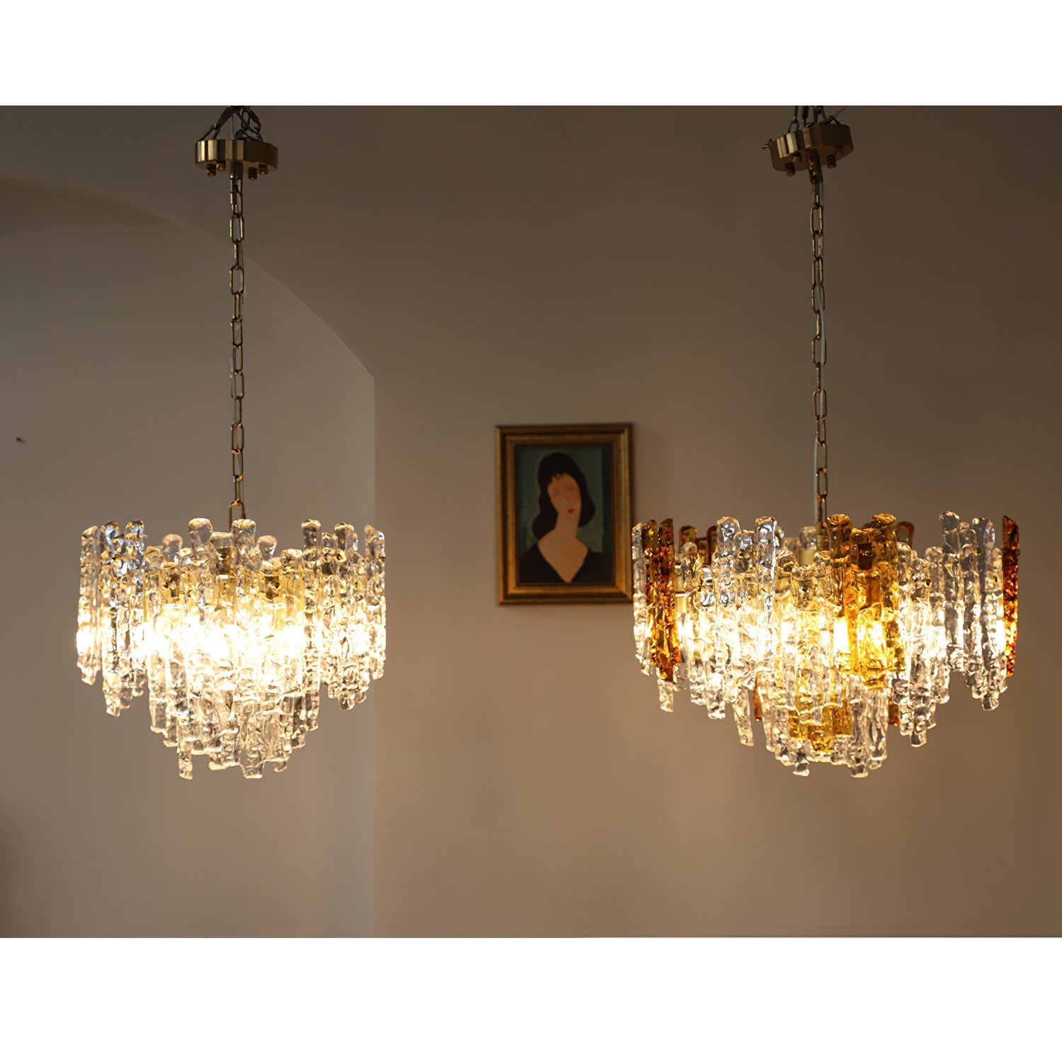 Kalmar Vintage Glass Pendant Light