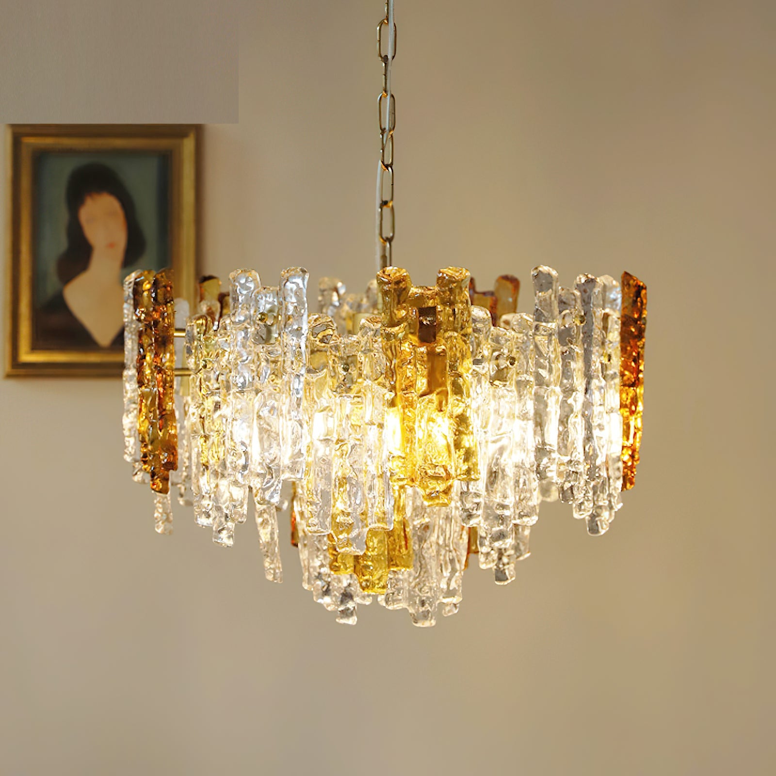 Kalmar Vintage Glass Pendant Light